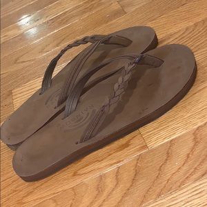 Rainbow flip flops women’s size 8-8 1/2